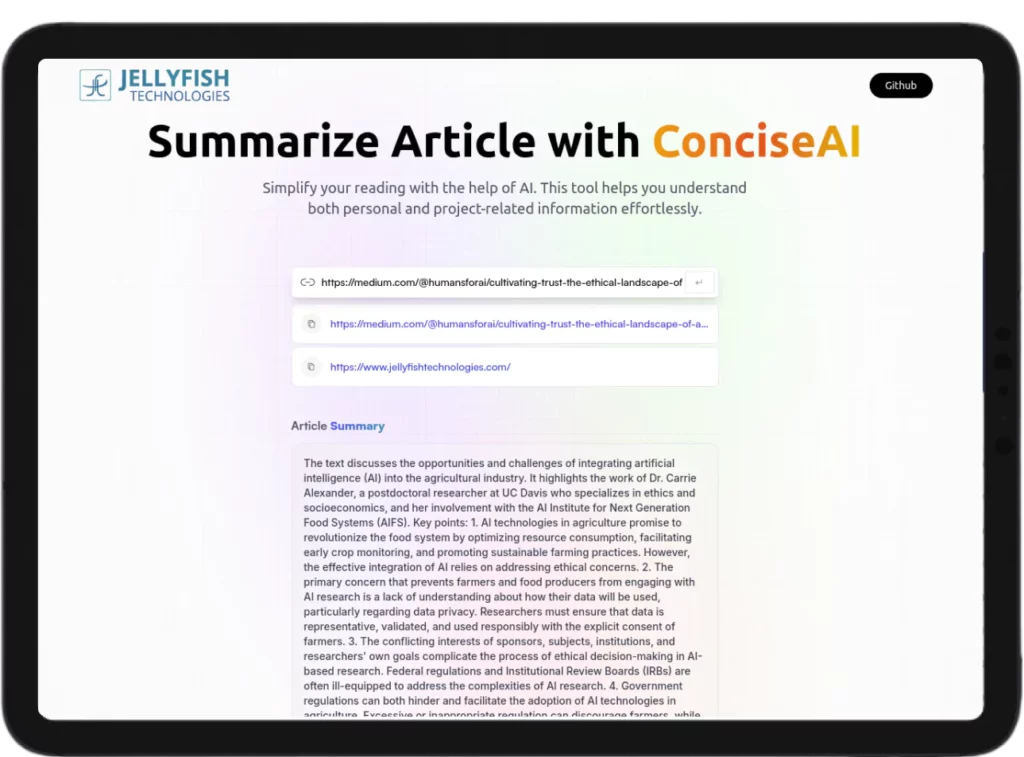 concise-ai-Jellyfish Technologies